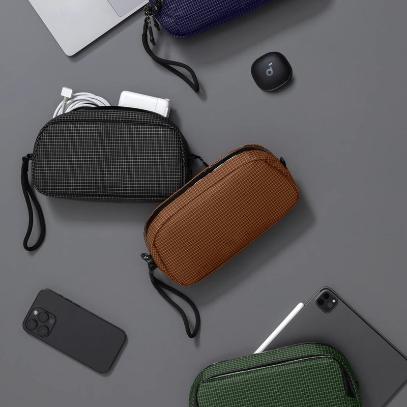 Digital Cosmetics Bag Plaid Digital Accessories Bag Data Cable Cosmetics Bag Dji Pocket3 Multifunctional Cosmetics Bag - Image 2